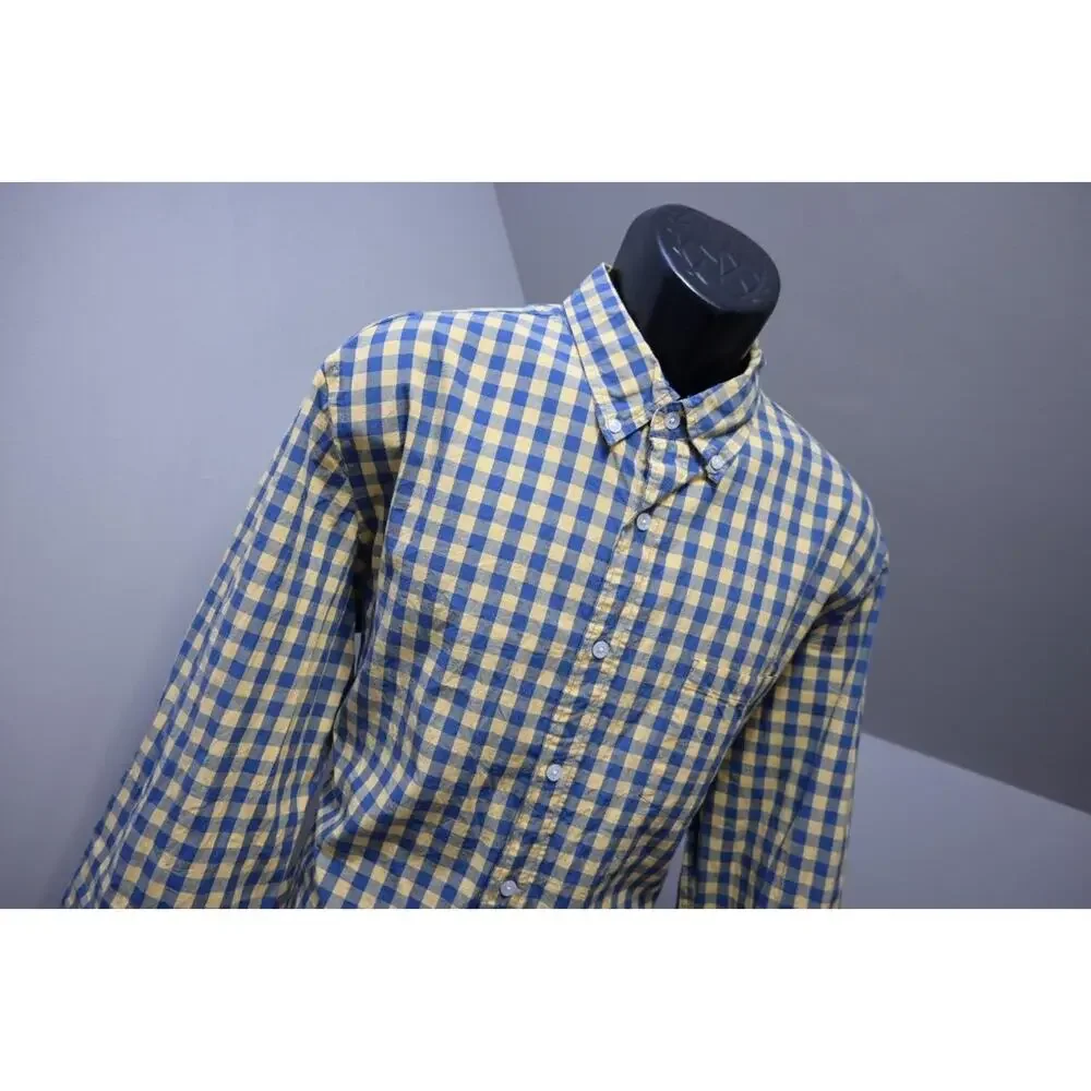 J Crew Flex Wash Dress Shirt Plaid Classic Stretch Long Sleeve Mens Sz XL‎